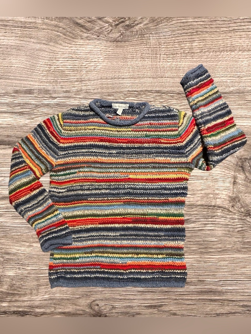 Vintage 90s Northern Isles Striped Sweater Rainbow